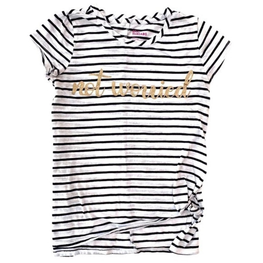 Girl’s EPIC THREADS Striped Front Knot Tie Shirt